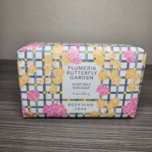 Beekman 1802 Plumeria Butterfly Garden Goat Milk Bar Soap 9oz New Made in USA
